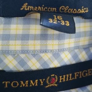 Mens Tommy Hilfiger Dress Shirt Size 16-32/33